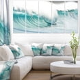 thumbnail image 1 of Massive Blue Waves Breaking Beach, 1 of 3