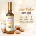 thumbnail image 2 of Matteo's Sugar Free Coffee Syrup, Sugar Cookie, 750mL, 0 Calories, 0 Sugar, (Single Bottle), 2 of 5