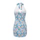 thumbnail image 4 of VISgogo Vestido envuelto para mujer, sin mangas, cuello en V, estampado floral, adelgazante, informal, para fiesta, sin espalda VISgogo moda, 4 of 9