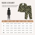 thumbnail image 4 of Honeii Sunflowers print Women's Pajama Sets Long Sleeve Button Down Sleepwear Nightwear Soft Pjs Lounge Sets-Large, 4 of 7