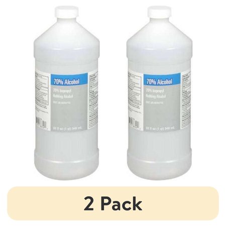 (2 pack) 70% Isopropyl Rubbing Alcohol, 32 Oz
