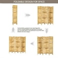 Room Divider With Shelves, 6 Panel Room Dividers, Freestanding Folding