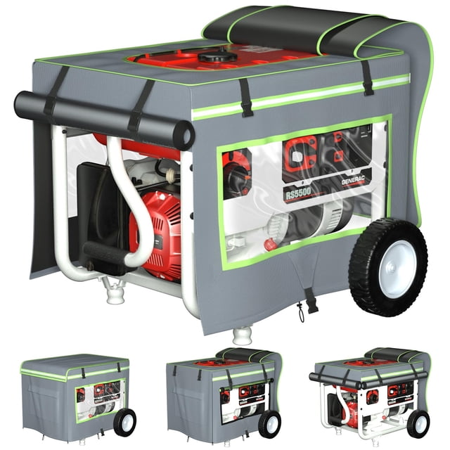 Generator Covers While Running,28"L x 20"W x 20"H Heavy Duty Waterproof Generator Covers for Outside,With Tool Bag And Visual Ope