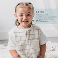 thumbnail image 2 of Tealbee Dreamsuit - Bamboo Sleep Sack with Legs - (0.8 Tog) Checkered 2T-3T, 2 of 11