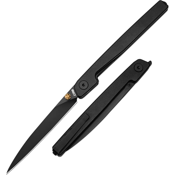 CJRB Lanky EDC Pocket Knife for Men, 3.58" AR-RPM9 Steel Blade Utility Knife with Liner Lock Pocket Clip for Home Office Gifts, Designed by Jake Diaz (J1965)