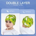 thumbnail image 6 of Honeii Green Apple Print Kids Knit Beanie Watch Hat ,Knit Cap for Boys and Girls, 6 of 7