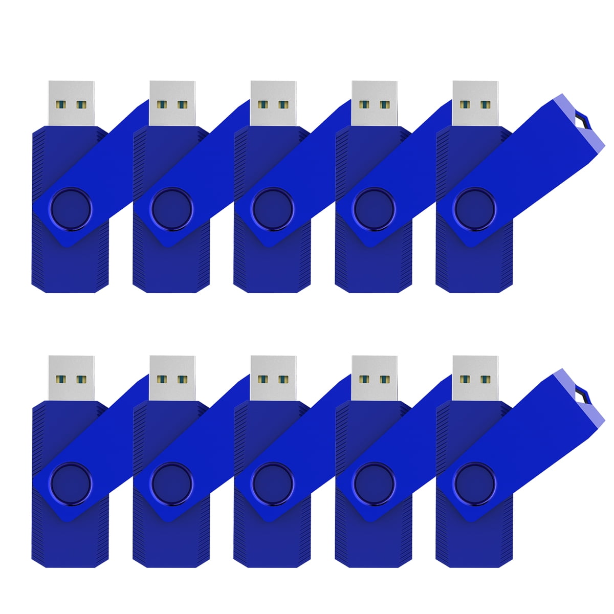 US Stock 10PCS Swivel 4GB USB 2.0 Flash Drive Memory Stick Anti-skid Thumb Drive