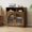 Walnut Drawerless-06, variant on Pusnapku 31" Buffet Cabinet with Drawer, Modern Kitchen Storage Cupboard with Adjustable Shelf, Wooden Coffee Bar Station for Dining Room, Entryway