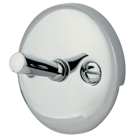Kingston Brass Made To Match Round Overflow Plate with Trip Lever Polished Chrome Polished