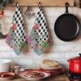 thumbnail image 6 of Cactus Tropical Watercolor Kitchen Towels Set of 1, Black Buffalo Plaid Summer Absorbent Dish Towels for Kitchen, Microfiber Hand Towel, Quick Drying Tea Towel for Cleaning Decorative Dishcloths, 6 of 7