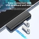 thumbnail image 4 of Concentrador Usb Para Surface Pro 6 5 4 Hub con ranura USB 3.0 TF 4K compatible con HDMI (negro), 4 of 6