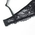 thumbnail image 5 of Women's Sexy Lace Bra Unlined Underwire Lace Embroidered Non Padded Ultra Thin Bra, 5 of 6