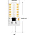 thumbnail image 2 of SHIQI-Dimmable LED G4 Bi-Pin Base Bulbs,AC 110V( Do Not Use in Low Voltage 12V), 3W(Equivalent to 20W 30W T3 Halogen Track Bulb), Warm White 3000K, Home Lighting,Landscape Light,Ceiling Lights,10-Pac, 2 of 4