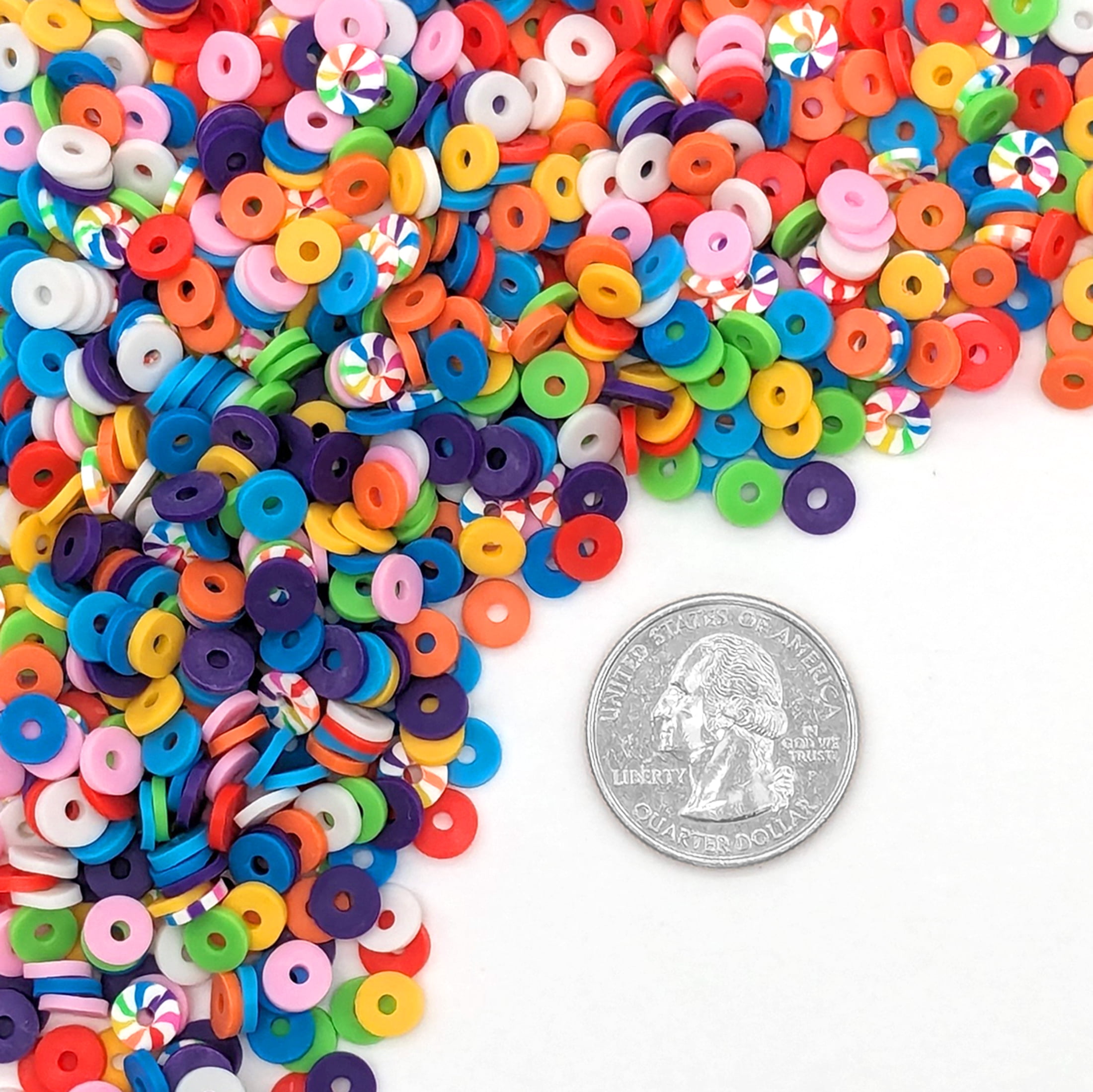 (3 pack) Hello Hobby Multicolor Clay Beads, 800 Pieces