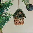 thumbnail image 3 of EUDIDV Xmas Decor Items Wooden Bird Nests House Decorations Moss Bark Flowers Grass Thatch Bird Nests Christmas Tree Decorations Christmas Ornaments Holiday Hanging Decor, 3 of 6