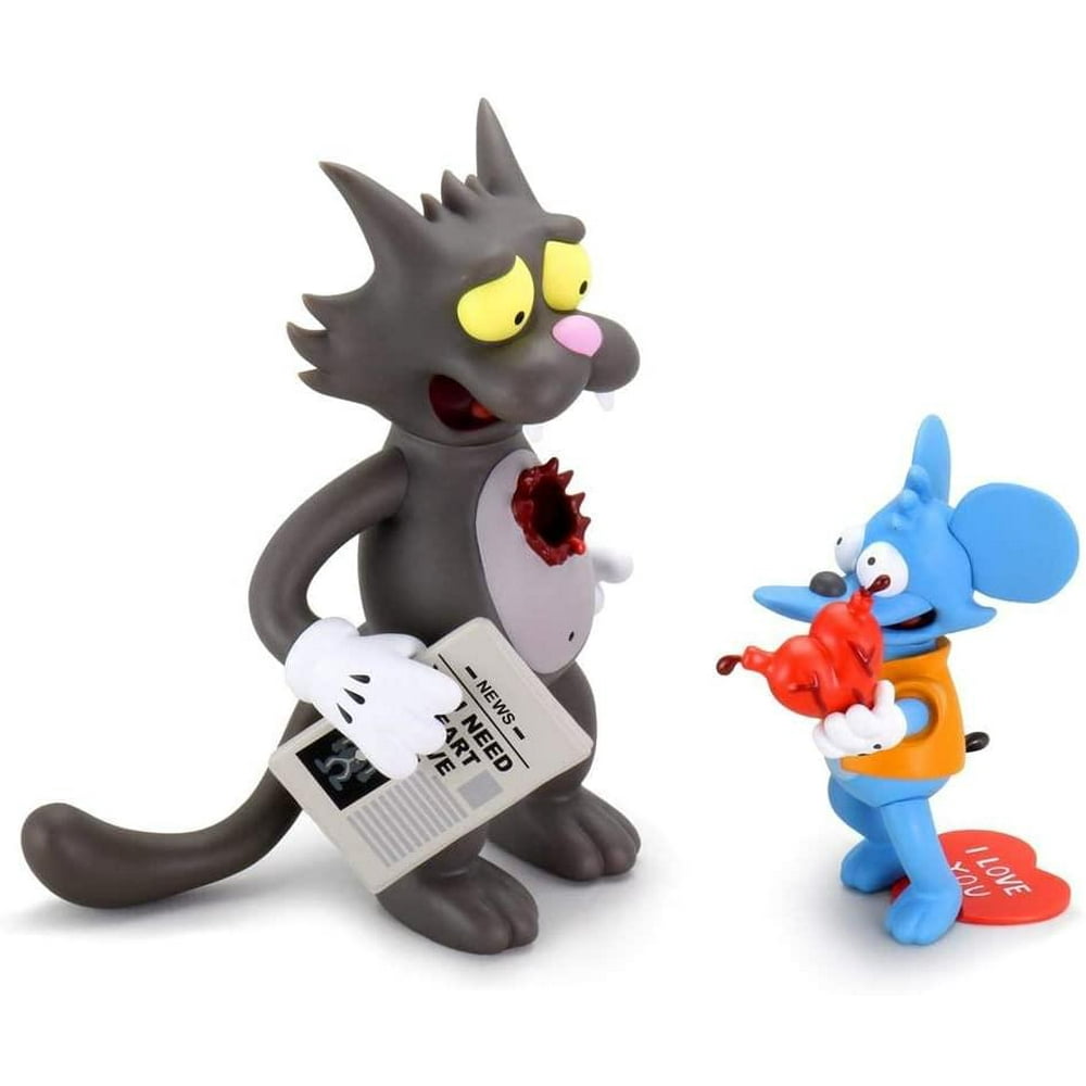 the simpsons itchy and scratchy figure set