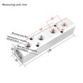 thumbnail image 2 of Aluminum Air Hose Inline Manifold Block Splitter G1/4 Threaded Manifold Fitting, 2 of 6