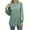 Green, variant on HongQid Long Sleeve Eyelet Tops for Women Spring Fall Crew Neck Shirts Casual Loose Blouse Trend Outfits Clothes