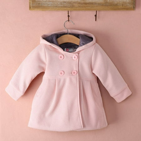 - Toddler Kids Baby Girls Warm Trench Coat Hooded Snowwear Jacket Clothes Tops