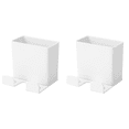 thumbnail image 1 of Soporte Pared Caja Almacenamiento Control Remoto Organizador Enchufe para () Blanco, 1 of 2