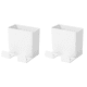 thumbnail image 1 of Caja Soporte de pared Almacenamiento Control remoto Teléfono móvil Enchufe Organizador Blanco, 1 of 2