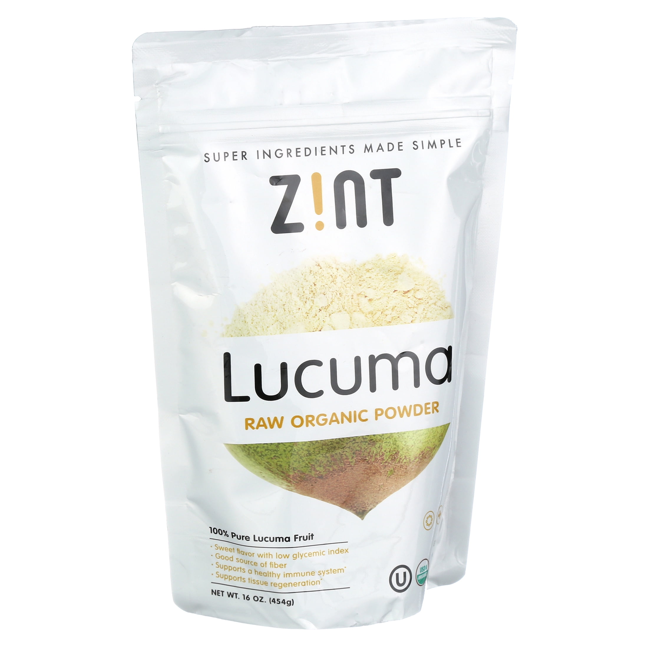 Zint Lucuma Organic Powder Sweet flavor with Low Glycemic Index, 16 Oz