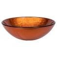 thumbnail image 3 of Eden Bath EB_GS29 Bathroom Orange Reflections Tempered Glass Vessel Sink, 3 of 7