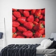 thumbnail image 6 of Balery Strawberry Red Pattern Tapestry 60x51 Inches - Large Wall Hanging Tapestry for Bedroom, Living Room, Dorm Decor - Artistic and Aesthetic Room Decor, 6 of 9