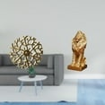 thumbnail image 2 of Escultura de león para colgar en la pared, de metal, para decoración de pared, figura de león, estatua, estante, escritorio, oficina, decoración del h, 2 of 8