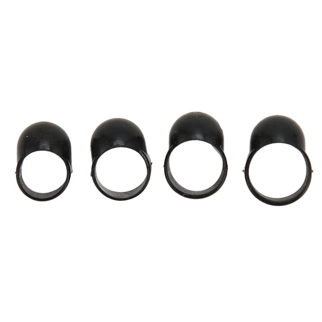 4 púas para dedos de tambor de lengua, varios tamaños, ajuste perfecto, plástico, cemento, protector de dedos para percusión.