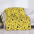 thumbnail image 3 of Honeii Blue Spots print throw blanket, crafted from cozy cotton flannel, offers versatile home decor as a bedding suitable for all seasons.-, 3 of 6
