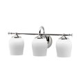 thumbnail image 1 of Gatco 1626 Tavern Aplique Triple Níquel Pulido | Aplique De Vidrio Esmerilado De 3 Luces Montado En La Pared Hacia Arriba Y Hacia Abajo | Lámpara De Tocador De Baño De 20 Pulgadas De Ancho X 9 Pulgada, 1 of 1
