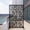 72" Black Bird Shape, variant on 72" H×45.47" W Metal Privacy Screen,Decorative Metal Fence Panels with Stable Base,Portable Divider Screens for Patio,Deck,Balcony,Backyard,Garden,Black Geometric Pattern