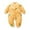 Yellow, variant on Ydojg Baby Girls Romper Boy Thick Warm Jumpsuit Playsuit Romper Clothes Brown 0-3 Months