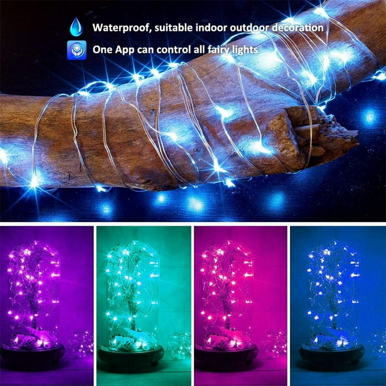 5M 10M Fairy Light Smart Christmas LED Garland Remote Bluetooth APP Control  DIY Color Indoor Outdoor Music Sync USB String Light