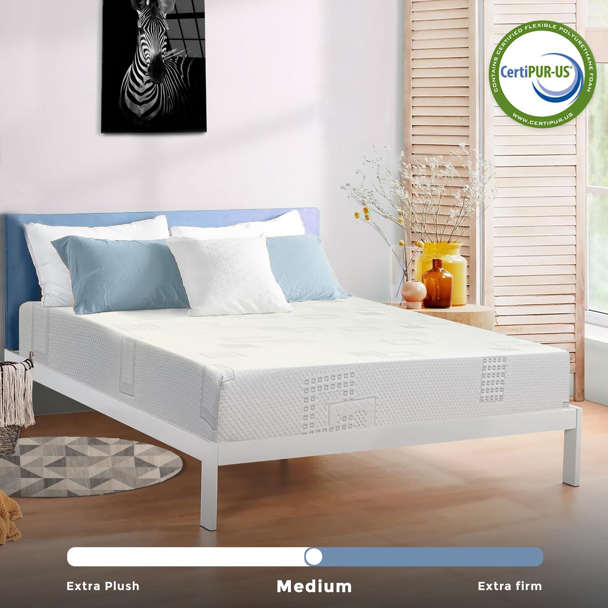 ViscoLogic 7" Full Size Mattress Premium Cool Foam All Ages Mattress CertiPUR-US®, Mattress in a Box