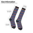 thumbnail image 2 of Yiaed Colorful Mexican Stripes Print Great elasticity Adult Stockings Sports socks for Men and Women, 2 of 6