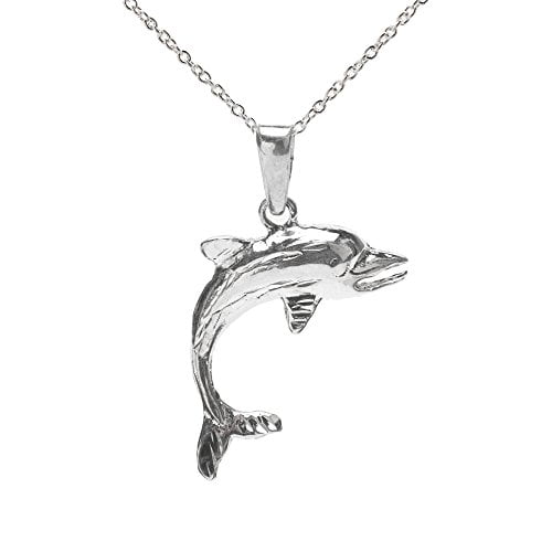 Sterling Silver Dolphin Pendant 