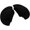 Black, variant on 1pair Thickness Soft Shoulder Pads Sewing Shoulder Pads 5cm Foam for Blazer T-shirt