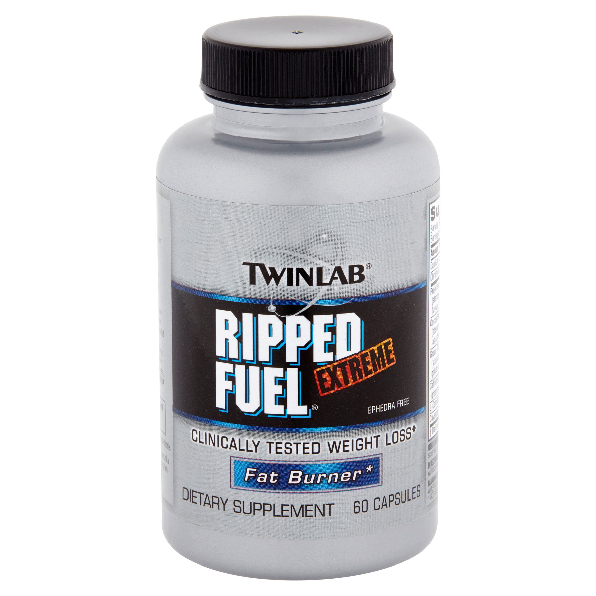Twinlab Ripped Fuel Extreme Ephedra Free Weight Loss Supplement, Dietary  Supplements, 220 mg Caffeine, 60 Count 