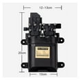 thumbnail image 2 of Powerful Dual Water Pump DC 12V 120W High Pressure Self-priming Diaphragm Water Pump With Lawn Automatic Pressure Switch, 2 of 5