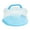 Blue, variant on SPRING PARK Cake Carrier Holder Plate Cover Saver Round Serving Tray Storage Container Stand for Cakes & Cupcakes with Collapsible Handles