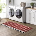 thumbnail image 2 of Patriotic Red Plaid Kitchen Rugs Set of 2 4th of July Independence Day Kitchen Mats for Floor Stars and Stripes Kitchen Runner Non Slip Washable for Holiday Memorial Day Decor, 2 of 5