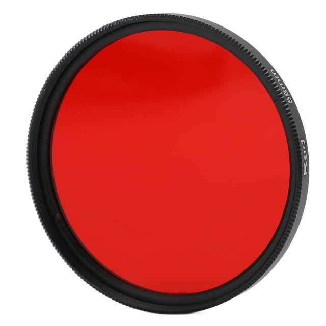 Filtre Rouge 67mm Al, Rehaussant les Tons Rouges dans l'Image, Rendant la Scène Plus Vive et Superposée avec Installation de Filetage pour Objectif