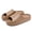 Brown, variant on Unisex House Slide Sandals Indoor Outdoor, Cloud Slides for Women Men, Black Recovery Slides Size 8