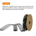 thumbnail image 2 of 1 Inch 20 Yard Star Organza Sheer Ribbon Sparkly Snow Yarn Ribbon Black for Gift Wrapping Cake Box Bow, 2 of 6