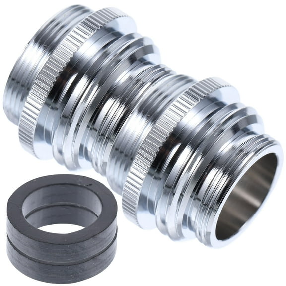 2pcs Faucet Adapter 22mm To 3/4 Inch/24mm Sink Faucet To Garden Hose Adapter