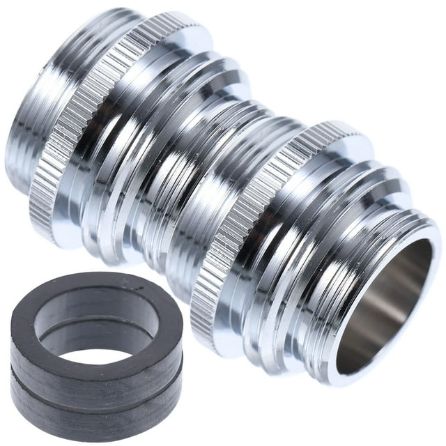 Adaptador de grifo de 22 mm a grifo de fregadero de 24 mm para manguera de jardín (2 unidades)