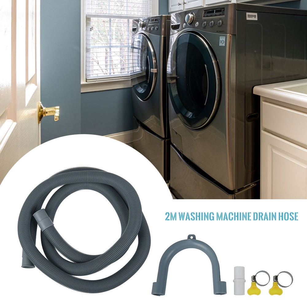 2m PP Universal Washing Machine Dishwasher Drain Outlet Hose Pipe Extension