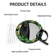 thumbnail image 4 of Saint Patrick's Day Set of 2pcs PU Leather Round Suitcase Tags with Privacy Cover and Name ID Tag - Ideal for Travel Luggage, Handbags, Backpacks, School Bags, 4 of 6
